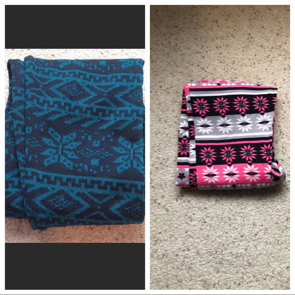 ❄️❄️BUNDLE!!❄️❄️Winter patterned leggings NWOT